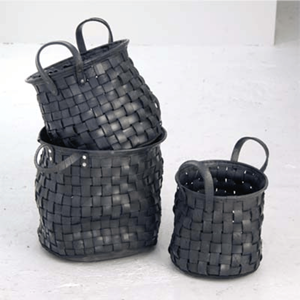 Grossiste Lavihex Co LV342 Panier classique pliable en caoutchouc recyclé écologique de haute qualité pour le stockage des copeaux de bois - Product Image 2