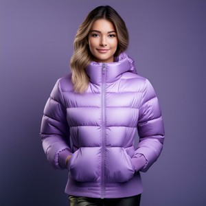 Chaqueta de plumón personalizable para hombre para Primavera, bombardero de invierno impermeable con acolchado brillante, acolchado cálido - Product Image 3