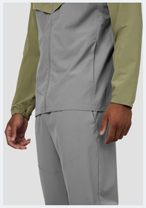 Chándal de tela de elastano/poliéster de calidad superior para hombres, conjunto de prendas de vestir exteriores informales para hombres, chándales de ajuste regular de 2017 - Product Image 2