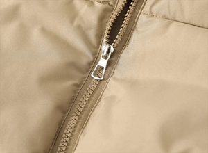 Gilet d'hiver en duvet pour femmes Veste courte en duvet Col montant Gilet épais et chaud Couleur solide Gilet sans manches en coton rembourré Vêtements d'extérieur - Product Image 4