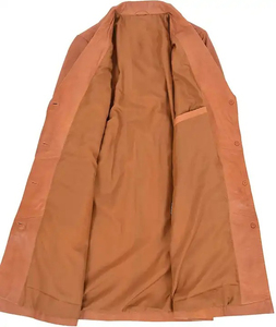 Best-seller Manteau Long pour Femme Élégant Respirant Pleine Longueur Cheville-Long Pardessus en Cuir Véritable Peau de Mouton Nouvelle Arrivée - Product Image 5