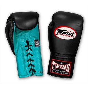 Guantes de Boxeo Profesionales de Piel de Primera Calidad TWINS con Cordones, Logotipo Personalizado, Entrenamiento de MMA, Absorción de Humedad, Transpirables - Product Image 6