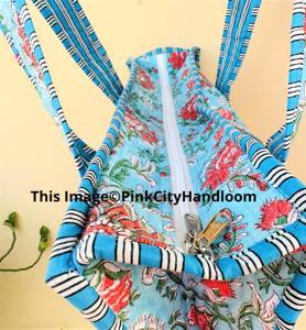 Sac à main pour femme, imprimé à la main, sac à bandoulière matelassé en coton, sacs de shopping à bandoulière avec fermeture éclair, meilleure qualité - Product Image 5