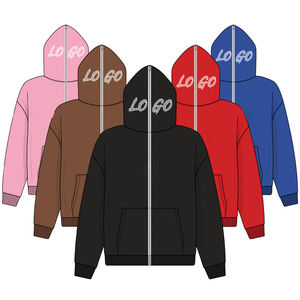 Direct Factory Supply Hide <b>Face</b> <b>Mask</b> Hoodie Oversized Custom Logo Zipper Type Hooded - Product Image 1