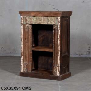 <b>Rustic</b> Wooden Bookshelf for Home Office Living Room Bedroom School Hotel with Durable Metal Construction Bookcases <b>Cabinet</b> - Product Image 5