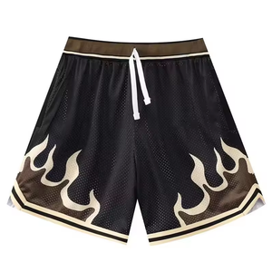 Short de basket-ball unisexe personnalisé en maille 100% polyester double couche avec poches style décontracté entièrement sublimation pour hommes - Product Image 4