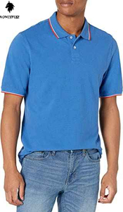 เสื้อยืดคอกลมผู้ชายผ้าคอตตอนคุณภาพสูงสำหรับฤดูร้อนเสื้อโปโลสุดเท่ - Product Image 5