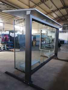 Kiosque Lightbox publicitaire LED pour abri d'arrêt de bus en or de haute qualité pour les transports publics urbains en plein air - Product Image 4