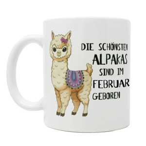Taza de Alpaca de Febrero, Linda Taza de Cerámica con Diseño 3D de Animal, Apta para Lavavajillas y Microondas, con Tapa, para Regalos - Product Image 1