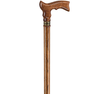 Bastón de madera marrón de alta calidad bastón diseño personalizado A precio de fábrica producto de muestra gratis - Product Image 1