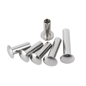 Rivet semi-tubulaire à tête de charnière en acier et aluminium GB873 A3, diamètre M2-M6, 2mm-6mm - Product Image 1