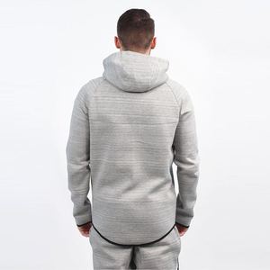 Conjunto de pantalones de chándal con capucha de gran tamaño personalizados para hombre, chándal de dos piezas con patrón sólido para correr, ropa informal de maternidad en invierno - Product Image 2