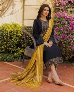 Vestido de novia bordado pesado Lehenga Choli de seda multicolor para mujer de diseñador para ropa de fiesta indio pakistaní - Product Image 4