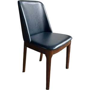 Juego de Sillas de Comedor Tapizadas con Marco de Madera Oscura de Diseño Escandinavo (2 Piezas) para el Hogar - Product Image 4