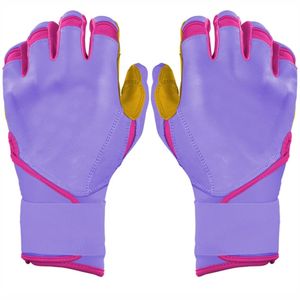 Gants de frappeur de baseball personnalisés à manchettes longues Gants de frappeur antidérapants pour adultes professionnels hommes femmes Gant de frappeur en cuir - Product Image 2