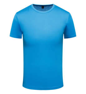 Camisetas de poliéster de alta calidad al por mayor, de manga corta Camiseta deportiva transpirable, camiseta lisa en blanco con estampado personalizado - Product Image 4