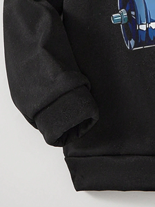 เสื้อสเวตเตอร์สุขสันต์วันคริสต์มาสมีฮู้ดซานตาคลอสสำหรับเด็ก - Product Image 4