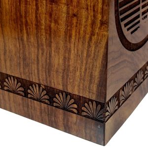 Urne en palissandre Arbre de vie personnalisé pour animaux de compagnie Enterrement fait à la main - Product Image 4