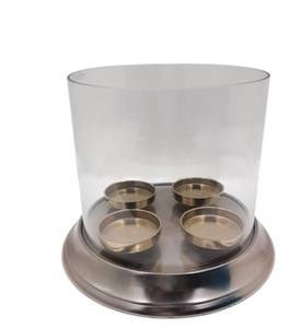 Portavelas de Metal de Hierro Hecho a Mano, Personalizado, Impresionante, con Acabado en Latón Cepillado, Encantador Portavelas para Navidad, Impermeable - Product Image 2