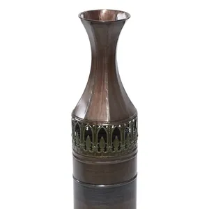 Florero y jardinera chapados en oro y hierro más vendidos, diseño elegante para decoración del hogar y bodas - Product Image 2