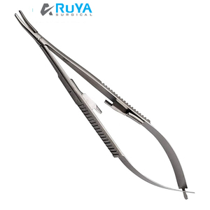 Ruya Surgical RS-NH-9109 Forceps chirurgical dentaire en acier inoxydable de qualité 304, porte-aiguille Castroviejo Mayo Hegar, manuel, Classe II - Product Image 1