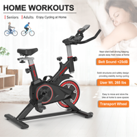 Vélo d'exercice statique compact pour salle de sport à domicile, nouveau style 2025, avec connexion Bluetooth