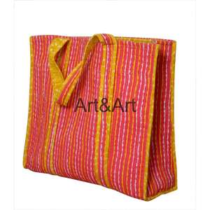 Bolsos Tote Pequeños Personalizados de Moda Vintage para Mujer, Bolso de Hombro con Estampado a Mano para Compras de Verano, Bolso de Diseñador Acolchado - Product Image 4