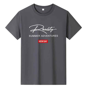 เสื้อยืดผ้าฝ้าย100% ทันสมัยลายพื้นผ้าฮิปฮอป220กรัมถัก - Product Image 5