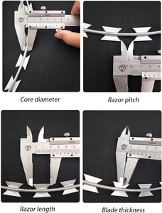 Rollo de Alambre de Púas Resistente a la Corrosión, Alambre de Seguridad Duradero para <span class=keywords><strong>Defensa</strong></span> de Granjas y Hogares - Product Image 4
