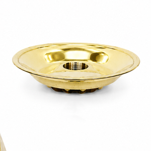 Jarrón Piramidal de Latón Sólido con Forma de Pirámide de Mármol, Jarrón Decorativo Geométrico de Latón Dorado de Lujo, 80-100 cm de Altura para Shisha - Product Image 2