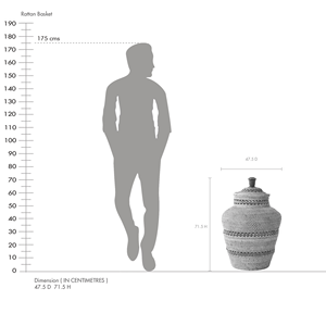 Jarrón tejido a mano con patrón trenzado y tapa Hecho en Vietnam Material ecológico para decoración del hogar y decoración de vajilla al por mayor - Product Image 4