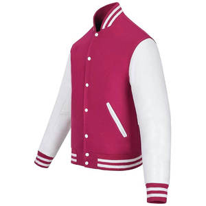 Veste en cuir de baseball de qualité supérieure pour hommes, femmes et unisexe, style universitaire, veste de baseball, streetwear, broderie sur le devant - Product Image 5