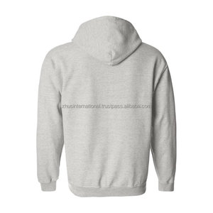 Wholesale 100% Fleece Oversized Plain Men's Hoodie Custom Made Full-<b>Zip</b> <b>Hooded</b> Sweatshirt With <b>Zip</b>-Up Feature and Printed Logo - Product Image 2