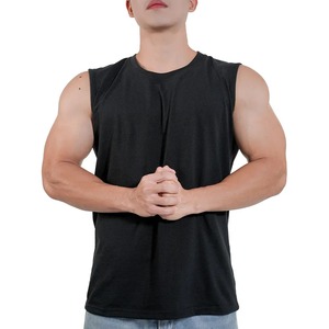 Camisetas sin Mangas 100% Algodón, Camiseta Deportiva Lisa para Hombre, Chaleco para Entrenamiento Físico - Product Image 1