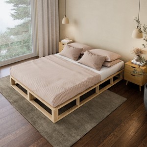 Vintage muebles para el hogar cama de madera base muebles de dormitorio bajo precio hecho a mano camas de madera - Product Image 5