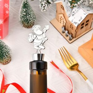 Tapones de botellas de vino de Navidad Juego de tapones de vacaciones de Navidad Tapas reutilizables Selladores de botellas Empaquetado individualmente para la decoración de Navidad-Venus - Product Image 3