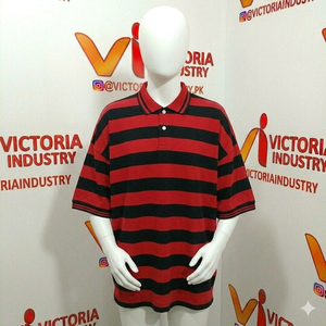 Camisa Polo Casual de Manga Corta para Hombre, con Rayas, Antiarrugas, Transpirable, 100% Algodón, Estampado Digital, con Botones, para Otoño - Product Image 3