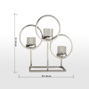 Round <b>Candle</b> <b>Holder</b> Elegant Table Centerpiece Stylish Decorative Accent Romantic And Festive Home Display - Product Image 2