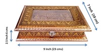 Boîte à fruits secs en bois avec tôle oxydée 'Bride's Palanquin Doli'