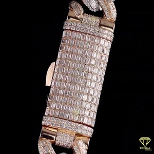 Les plus vendus en argent sterling avec chaîne en moissanite Diamant scintillant Alternative pour un usage quotidien disponible au meilleur prix - Product Image 5