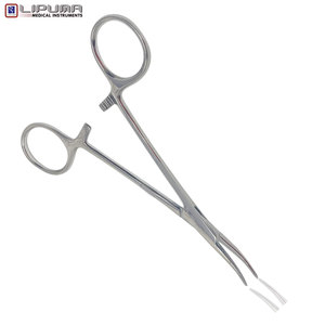 Fórceps hemostáticos Premium de 5 pulgadas, instrumentos quirúrgicos de alta calidad plateados curvos, precios al por mayor, profesionales médicos - Product Image 5