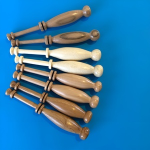 Outil de tissage artisanal en bois pour bricolage élégant Canette en bois Tissage en dentelle Bobines de tapisserie en dentelle en bois - Product Image 6