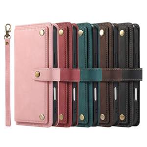 Usine support magnétique PU cuir protection antichoc portefeuille Flip Book coques de téléphone sac pochette pour iPhone pour Galaxy pour Pixel - Product Image 1