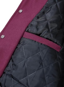 Blouson Bomber de Baseball Personnalisé pour Homme, Style Universitaire, Coupe-Vent, Col Montant, avec Logo Frontal, Idéal Automne - Product Image 6