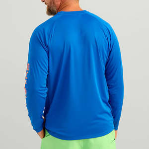 Camisas de pesca ligeras de talla grande transpirables Anti UV sublimadas de poliéster 100% personalizadas, ropa deportiva de manga larga con cuello redondo - Product Image 6