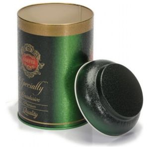 Ø105ดีบุกโลหะกลมสีเขียว1.2L X 150มม. พร้อมฝาโดมสำหรับอุปกรณ์เสริมสำหรับกาแฟและชา - Product Image 4