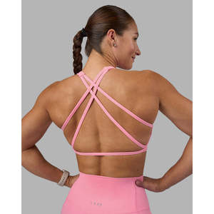 เสื้อชั้นในกีฬา Aspire Sports Bra-Candy Pink Padded Push-Up Training Top สำหรับผู้หญิง ไซส์ XS - Product Image 1