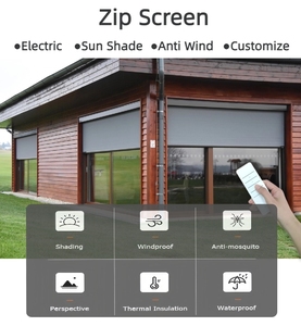 Persianas Enrollables Exteriores con Motor Eléctrico, Resistentes al Viento y al Agua, para <span class=keywords><strong>Patio</strong></span>, Piscina o Pérgola - Product Image 2