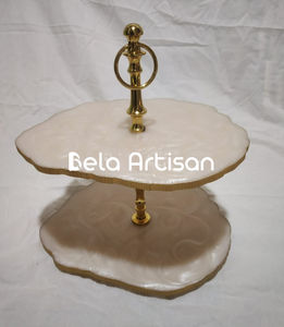 Soporte para Pastel de Resina Hecho a Mano, Ecológico, No Tóxico, con Acabado Brillante, para Bodas, Cumpleaños, Fiestas y Buffets de Postres - Product Image 4
