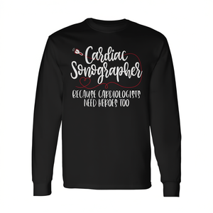 Maglietta a maniche lunghe per ecografi cardiologici: i medici sono i veri eroi - Product Image 2